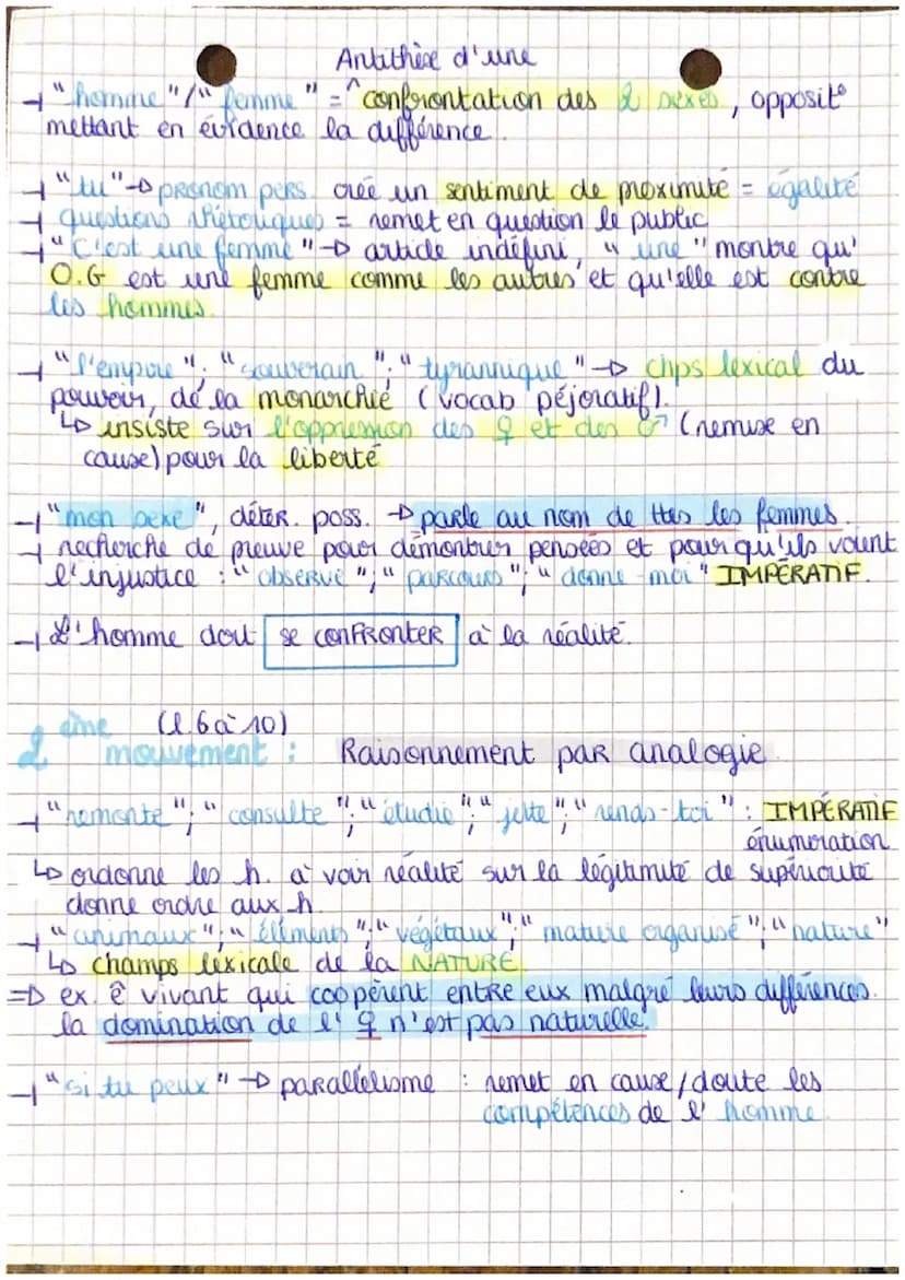 bexte 1:
'Homme, es-tu capables d'être juste ? "
DDFC
Olympe de Gouges.
-
Introduction:
O.G
femme des Lumières du XVIII ème
1791 - publicati