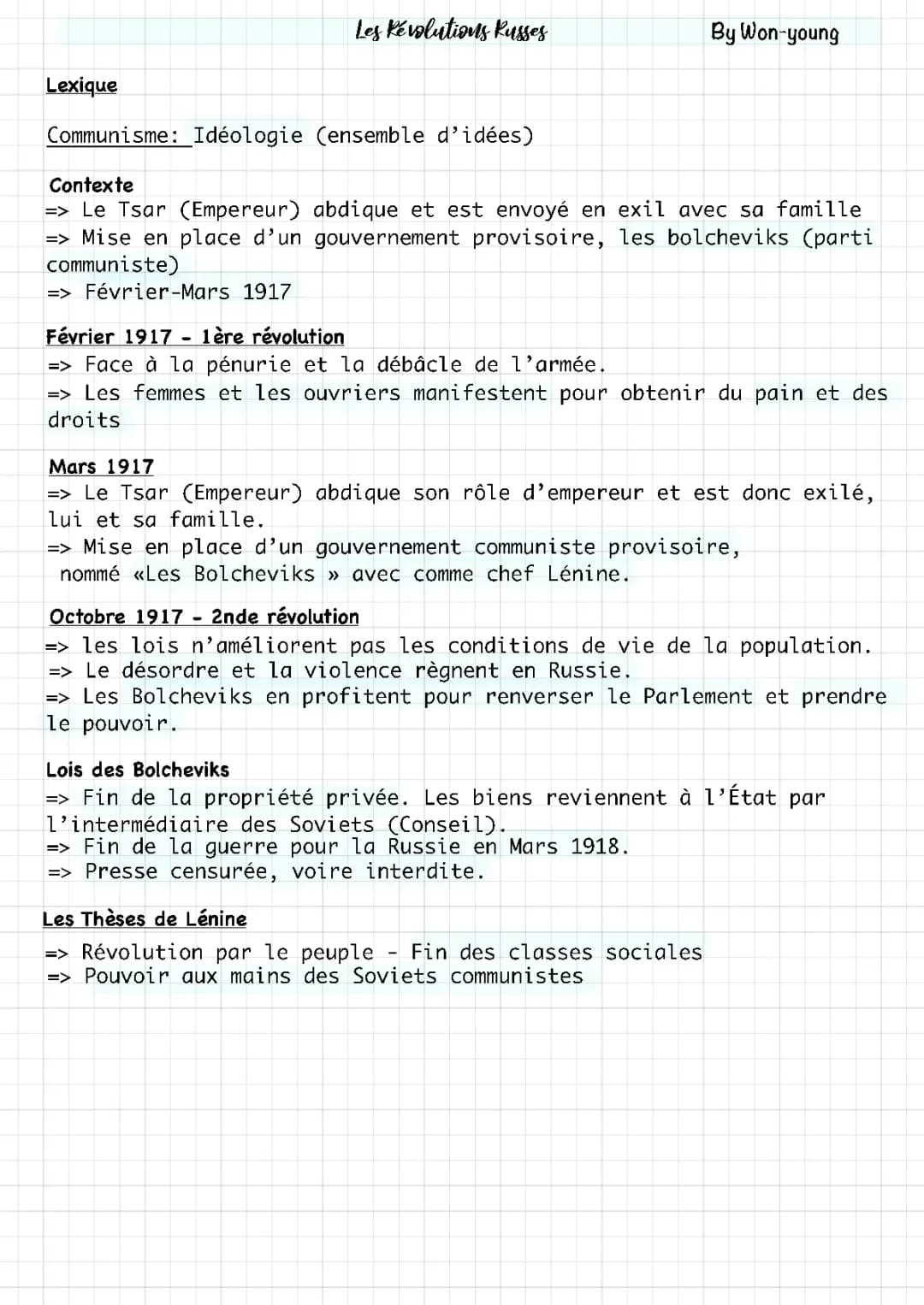 Les Révolutions Russes