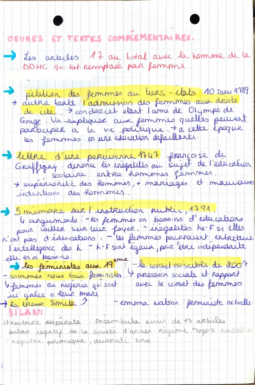 DISSERTATION
Introduction :
LA DDFC :
Olympe de Gouge est une celebre figure du
feminisme français Elle était dramaturge,
philosophe, ecRiva