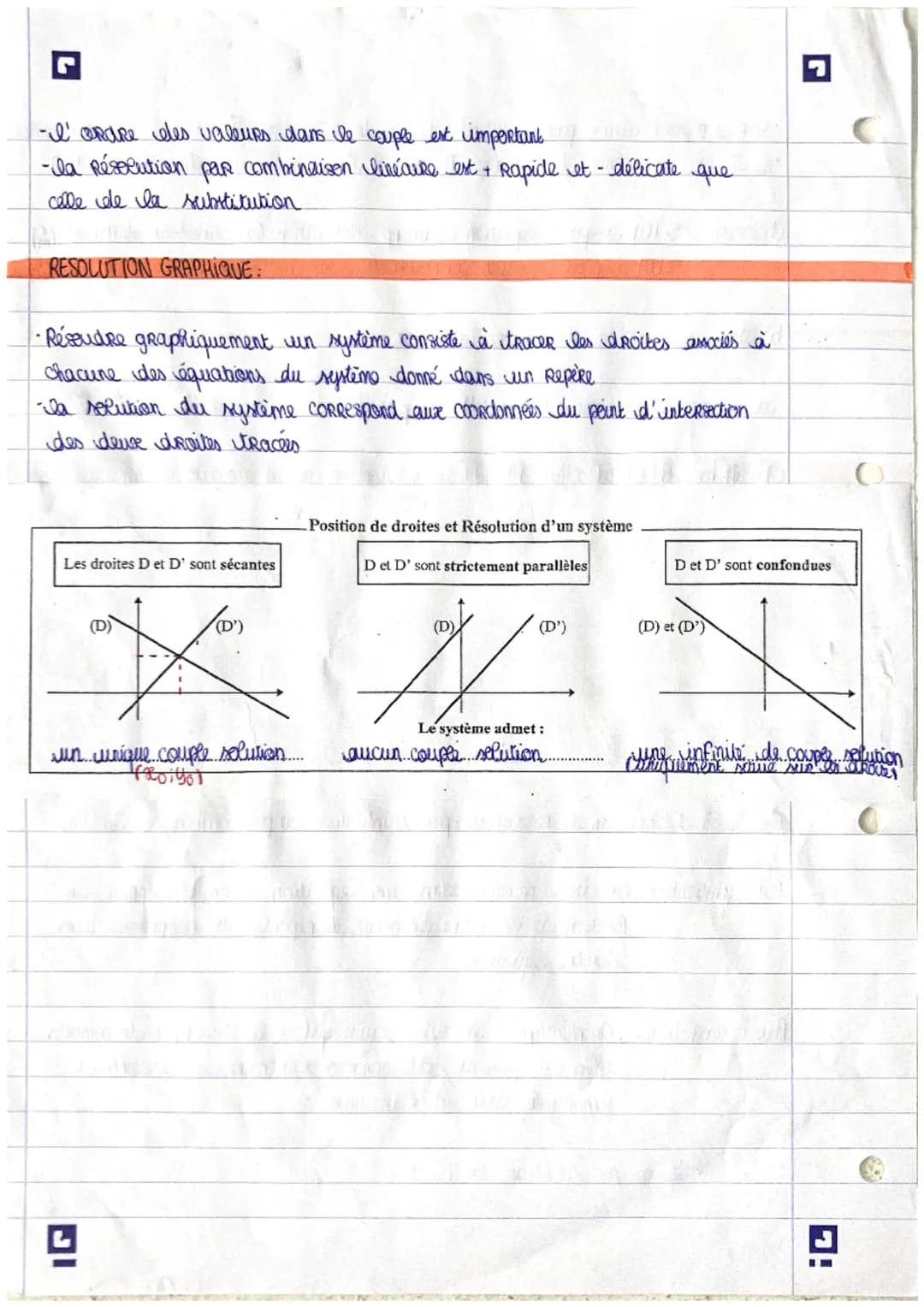 L
º
mathématiques
EQUATION GARTESIENNE D'UNE DROITE
dans le plan muni d'un repère, toute droite (1) peut être totalement
définie par son équ