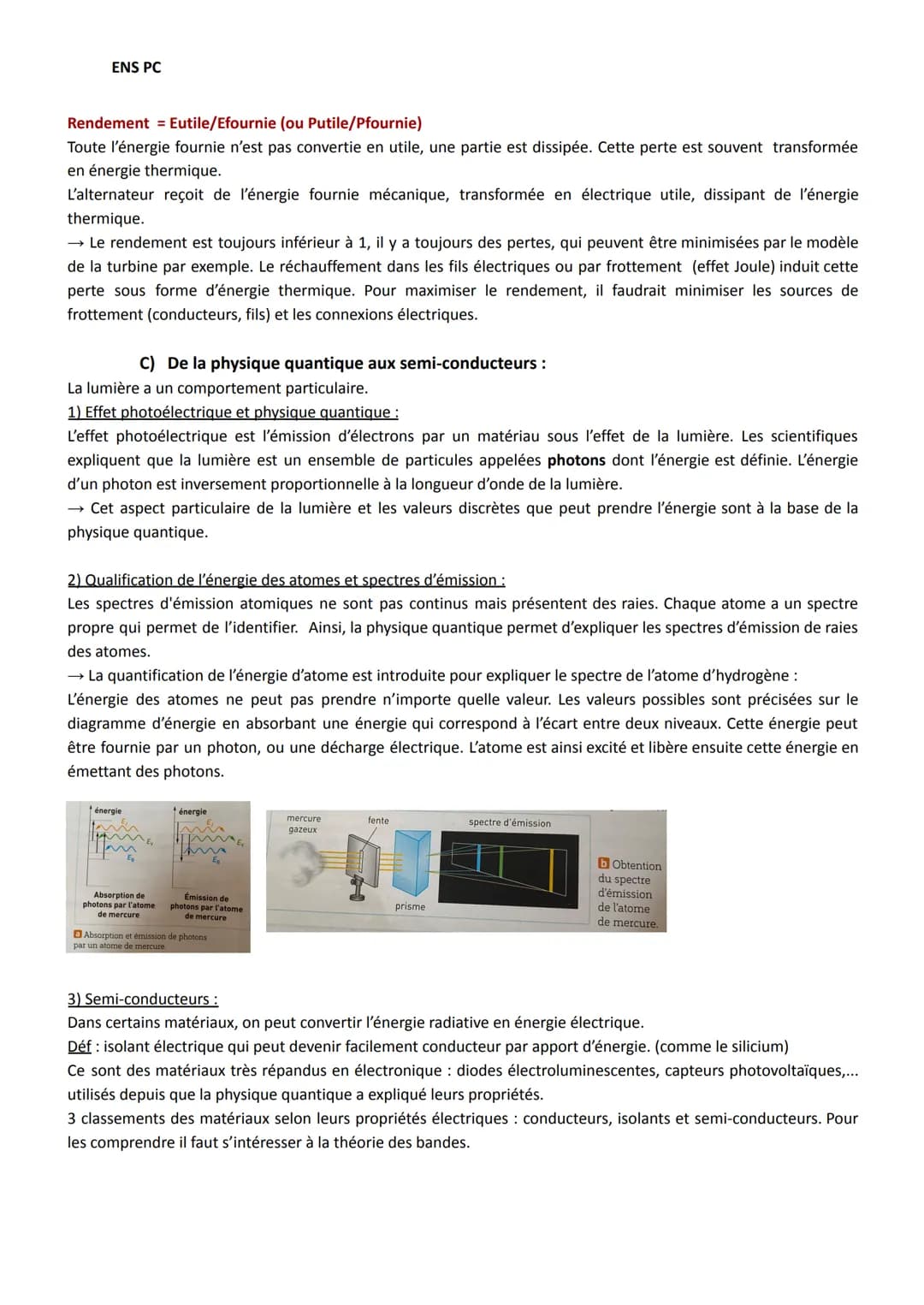 ENS PC
A) Électricité et magnétisme :
1) Expérience d'Oersted:
→ une boussole placée à proximité d'un fil conducteur est déviée lorsqu'il éc