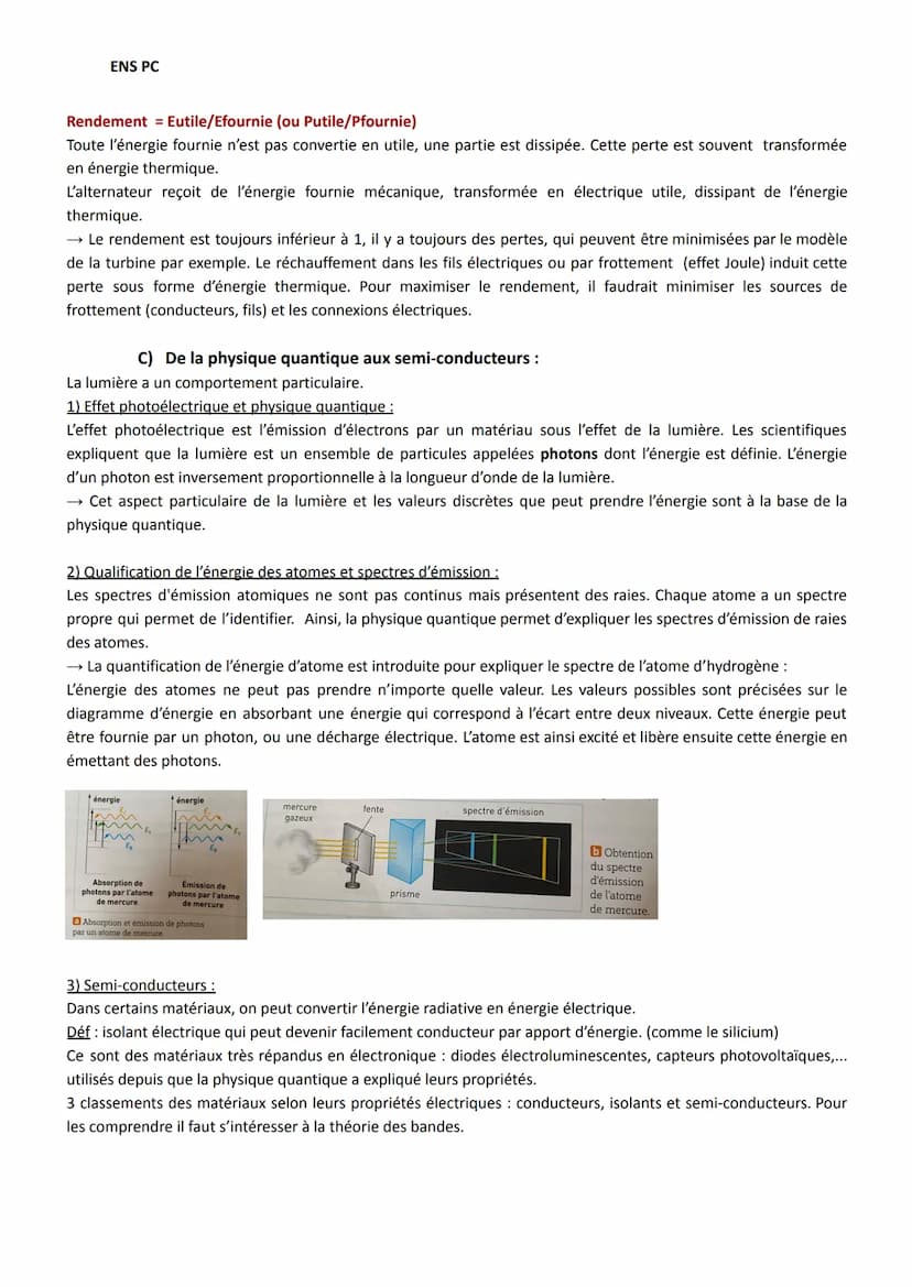 ENS PC
A) Électricité et magnétisme :
1) Expérience d'Oersted:
→ une boussole placée à proximité d'un fil conducteur est déviée lorsqu'il éc