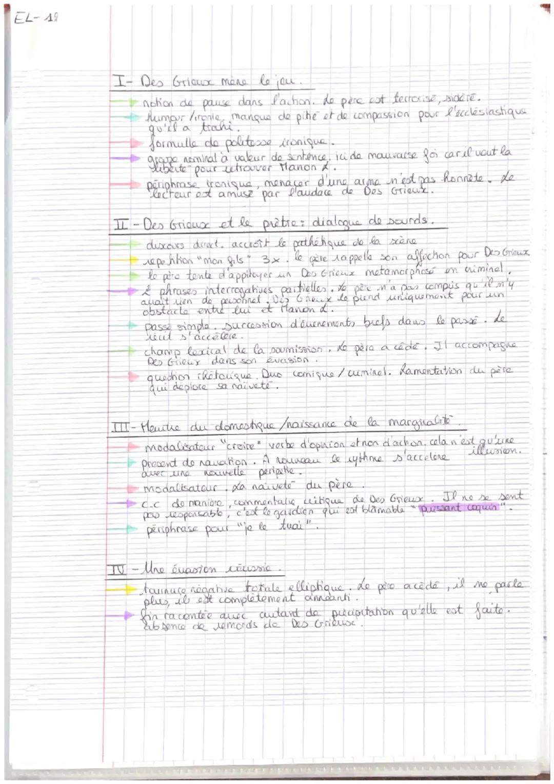 EL-12

Texte 12: Manon Lescaut, Première partie, « L'évasion de
Saint Lazare >>>

Ce compliment devait le surprendre. Il demeura quelque tem
