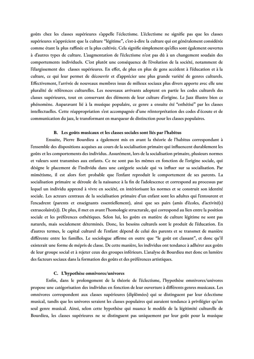Grand Oral SES
Notre milieu social détermine-t-il toujours autant nos goûts musicaux?
Plan:
I.
II.
L'origine sociale détermine notre identit