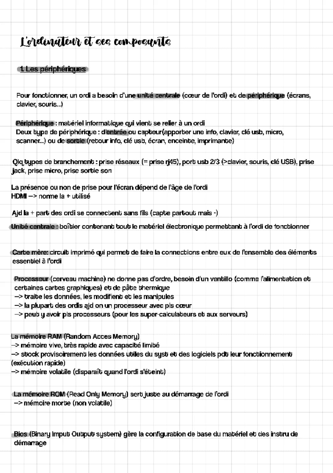 Définition et Rôles des Composants d'un Ordinateur: Portable et Bureau