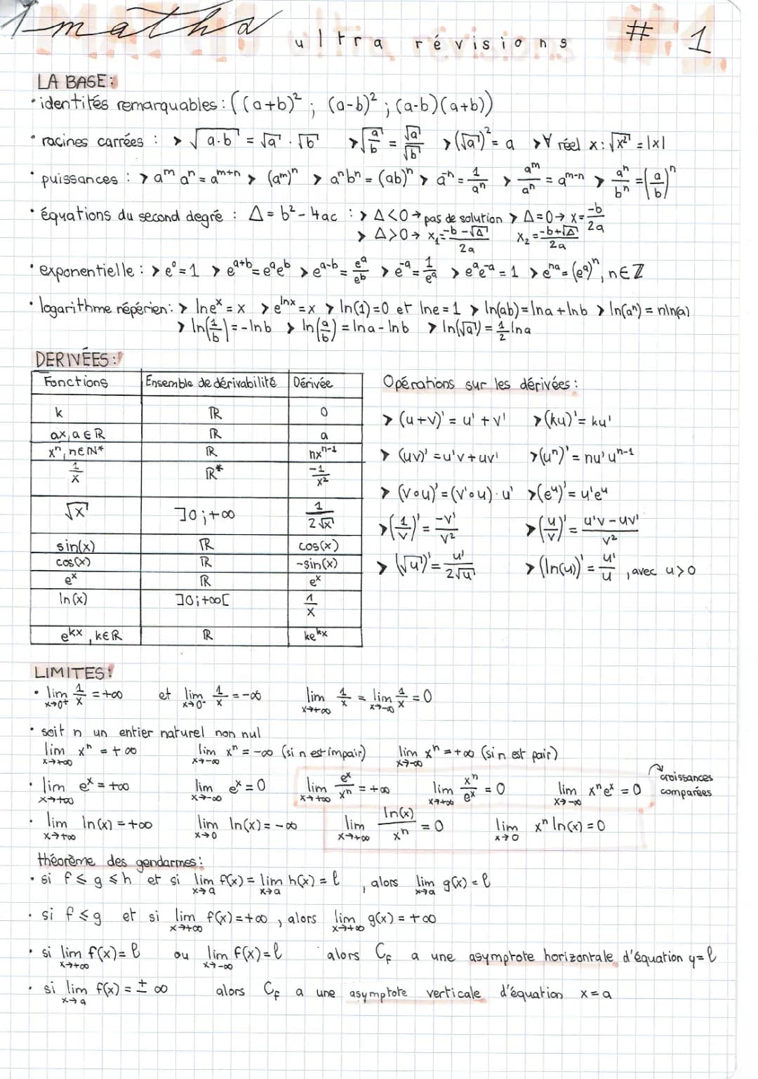 Apprends à Calculer Limites et Résoudre Équations Différentielles !
