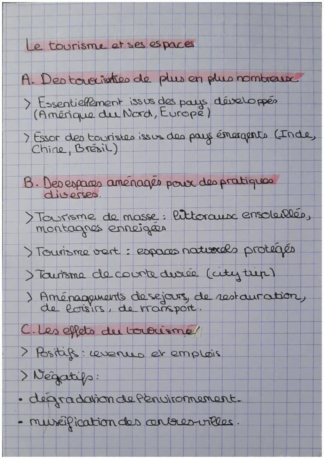 histoire
le tourisme: déplacement de plus de 248
(n'importe où) pour les loisics.
le tourisme international: tourisme pratiqué.
dehors du pa