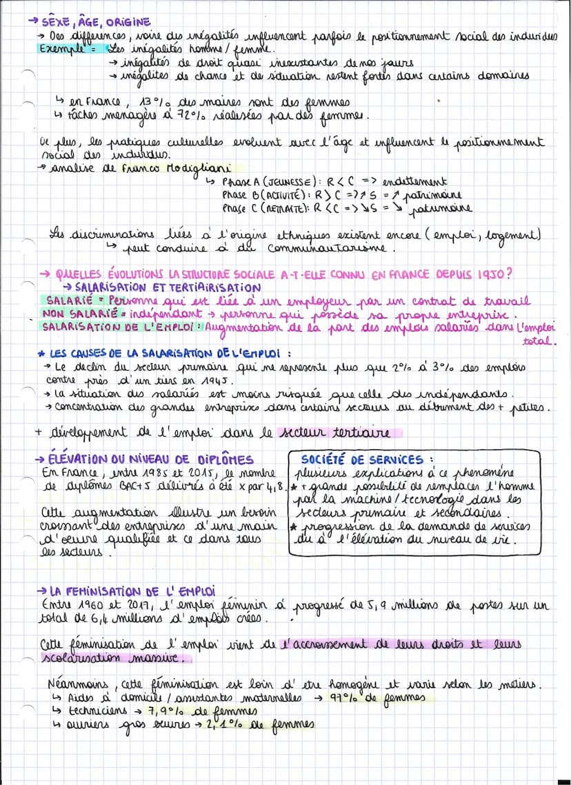 CHAPITRE COMMENT EST STRUCTUREE LA
SOCIÉTÉ FRANÇAISE ACTUELLE?
.
→LES THÉORIES DES CLASSES DE LA STRATIFICATION SOCIALE
STRATIFICATION SOCIA