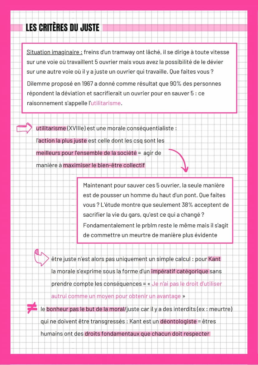 La justice
DÉFINITION
du latin "justicia" et "justus" qui veut dire
juste + de "jus" signifiant droit = la règle ne
doit pas être tordue car
