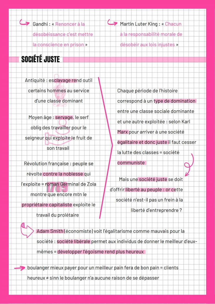 La justice
DÉFINITION
du latin "justicia" et "justus" qui veut dire
juste + de "jus" signifiant droit = la règle ne
doit pas être tordue car