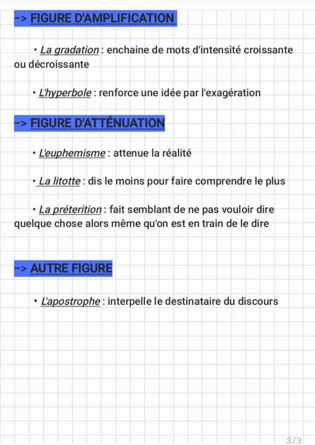 LES FIGURES DE STYLE
-> FIGURE D'ANALOGIE
• La comparaison : établit une relation entre un élément
(le comparé) et un autre (le comparant) p