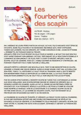 Know Les fourberies de Scapin, Molière thumbnail