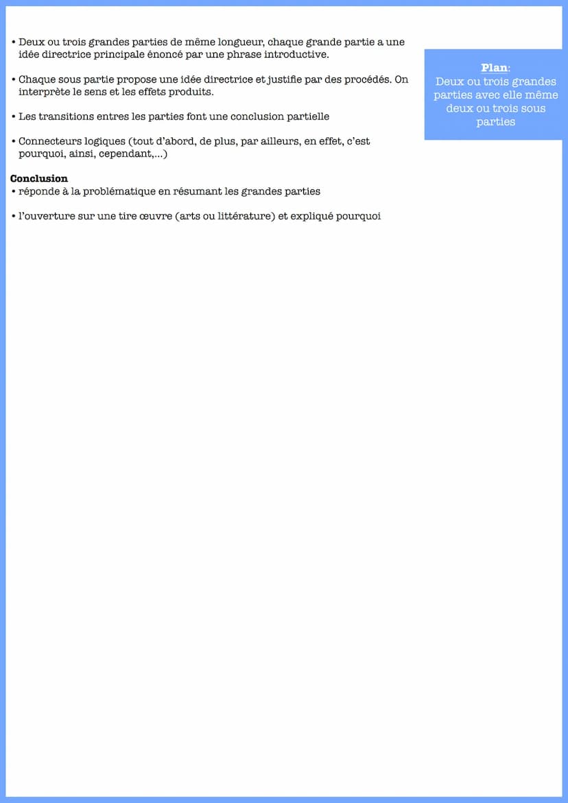 Étape 1: comprendre le texte et exprimer ses impressions de lecture
Étape 2: Analyser le texte dans le détail
Procédés littéraires
• Figures