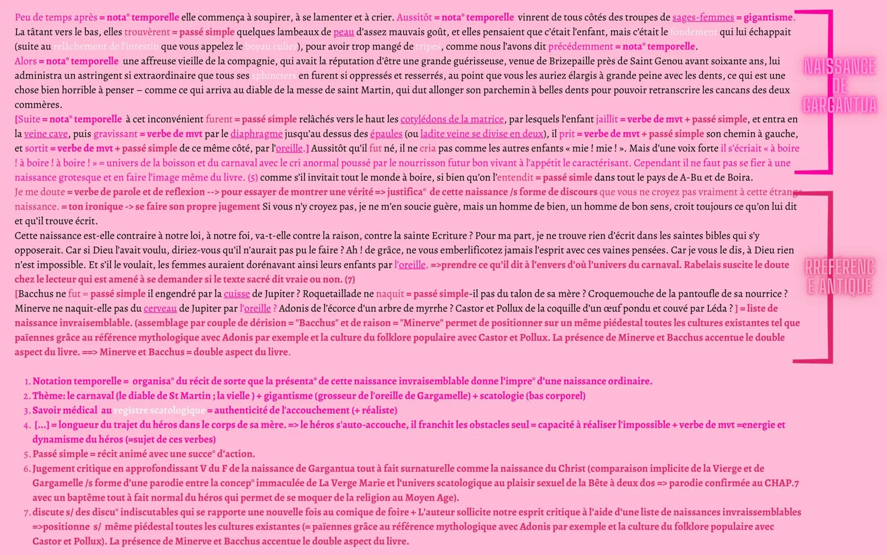 INTRO GÉNÉRALE
Gargantua : 1535 ->inspiration des chroniques des Géants = un folklore populaire du Moyen Âge. Œuvre = l'histoire d'un
géant 