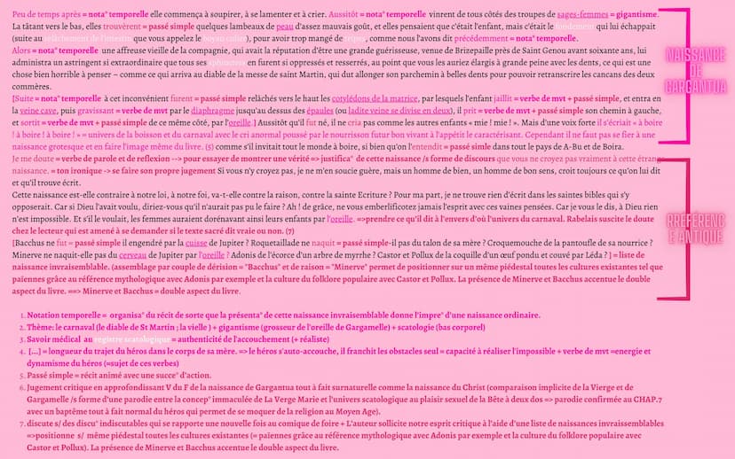 INTRO GÉNÉRALE
Gargantua : 1535 ->inspiration des chroniques des Géants = un folklore populaire du Moyen Âge. Œuvre = l'histoire d'un
géant 