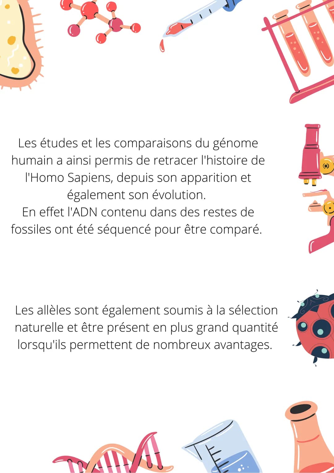 L'histoire humaine lu dans le
génome humain
Le génome humain est
l'ensemble de l'information
génétique contenue dans
les cellules. Cette
inf