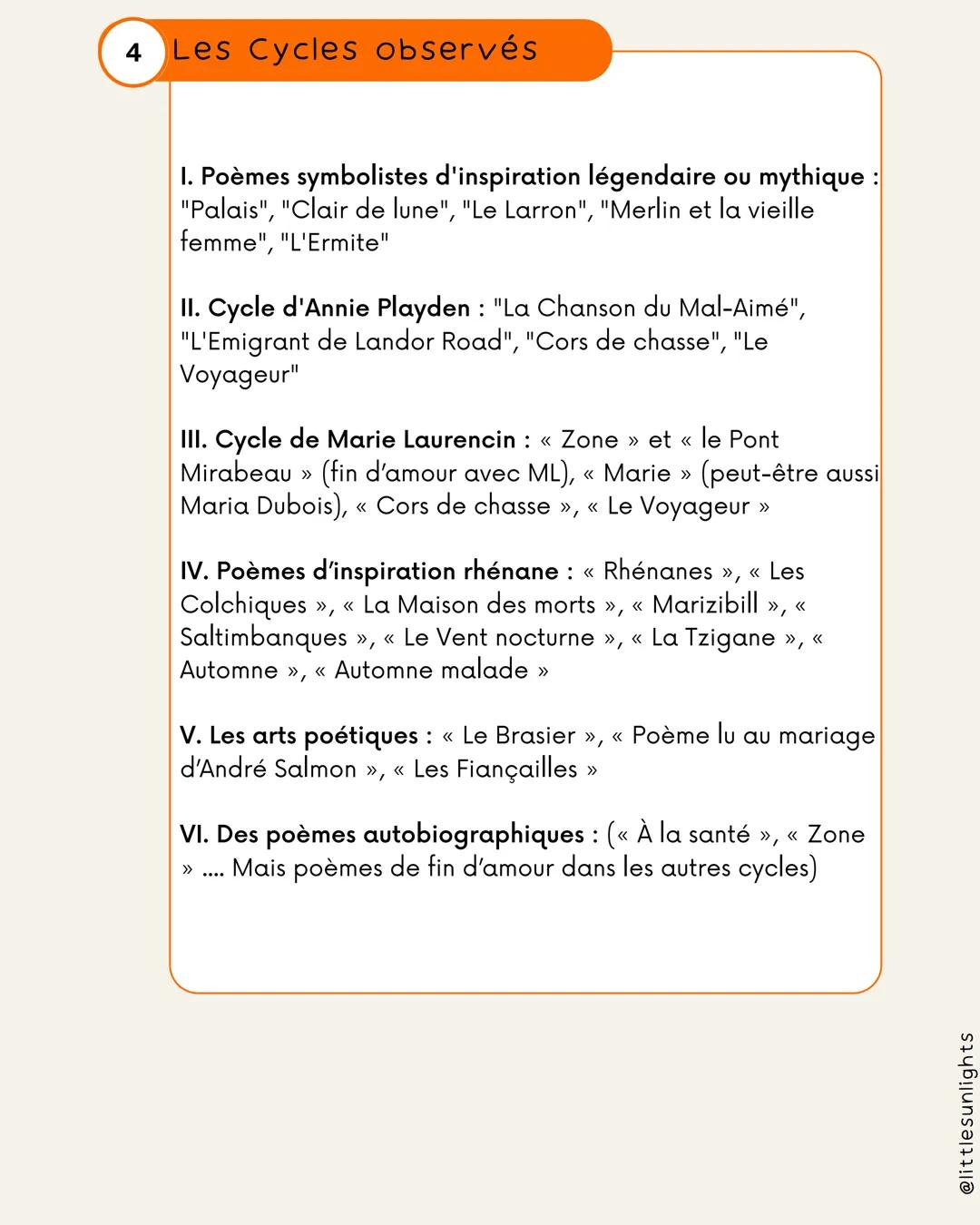2
3
Présentation de l'œuvre
Alcools de Guillaume Apollinaire
Publié en 1913
●
• Recueil de poèmes
• Alcool, Beauté du monde moderne, amour m