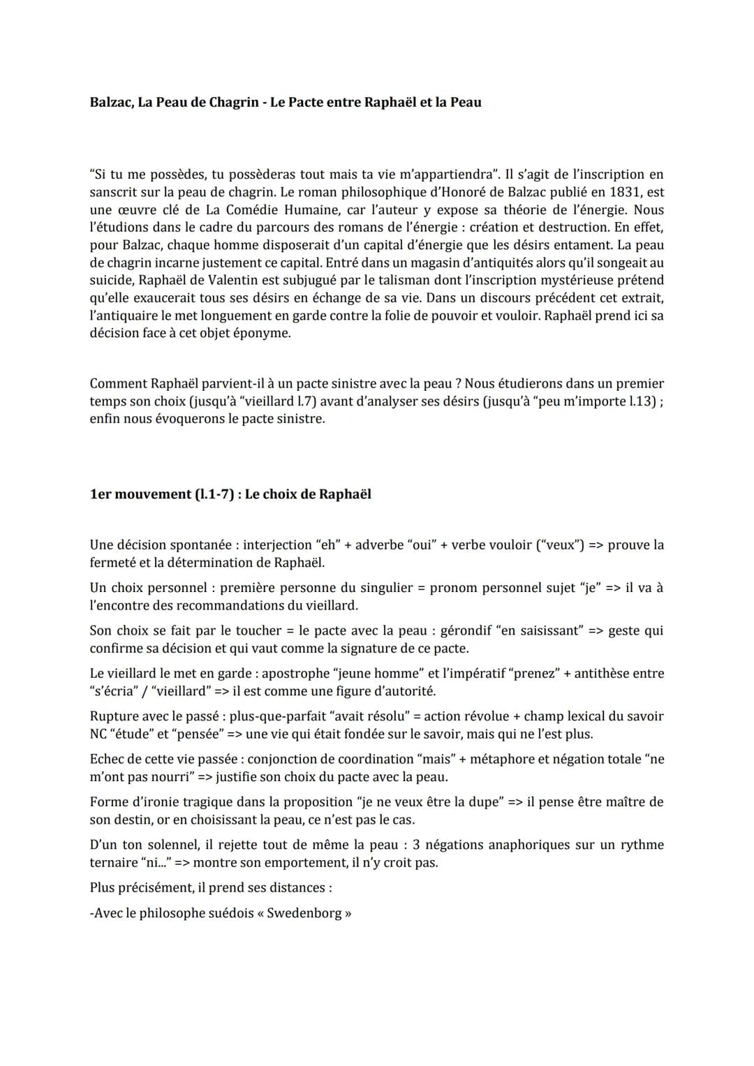 Balzac, La Peau de Chagrin - Le Pacte entre Raphaël et la Peau
"Si tu me possèdes, tu possèderas tout mais ta vie m'appartiendra". Il s'agit