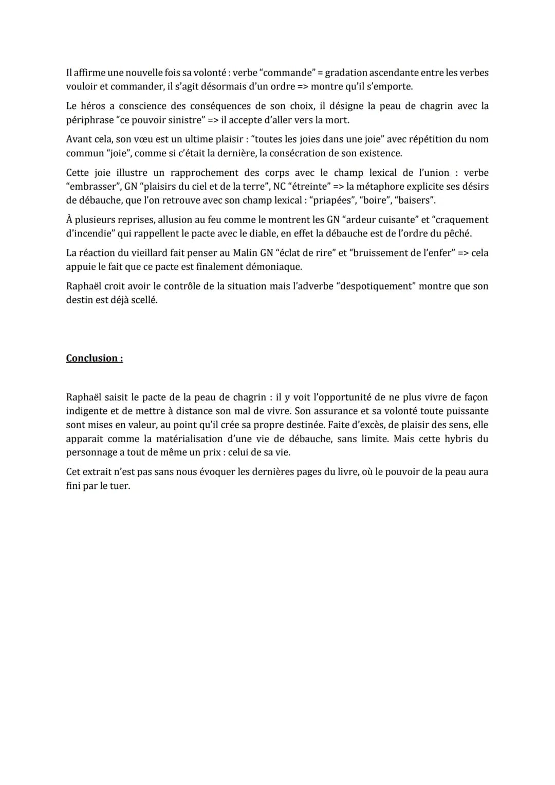 Balzac, La Peau de Chagrin - Le Pacte entre Raphaël et la Peau
"Si tu me possèdes, tu possèderas tout mais ta vie m'appartiendra". Il s'agit