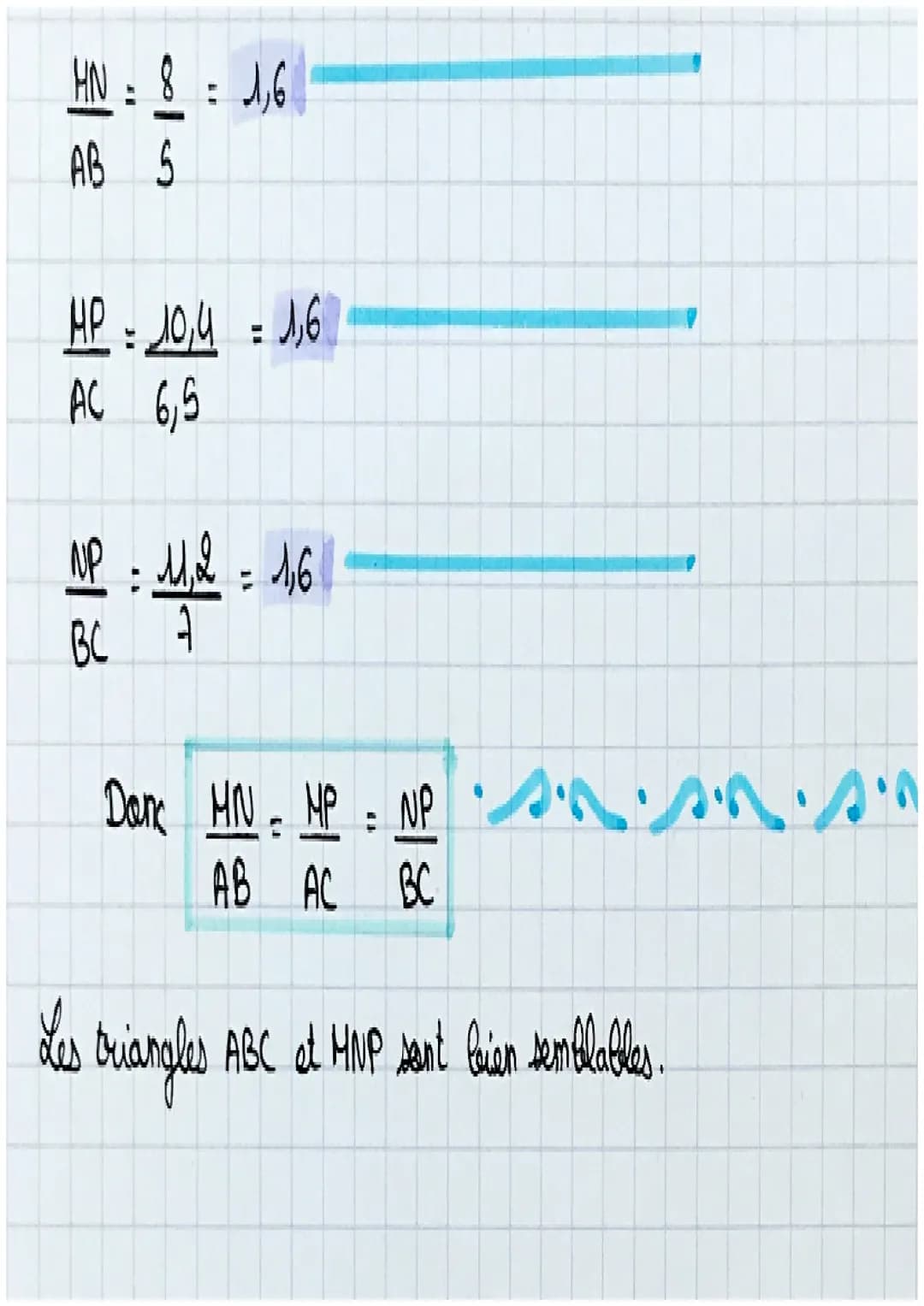 MATHS
triangles semblables:
Definition-
Deux triangles sont semblables
Carsque leurs angles sont deux
Gà deux de même mesure
Bropriété
A
Si 