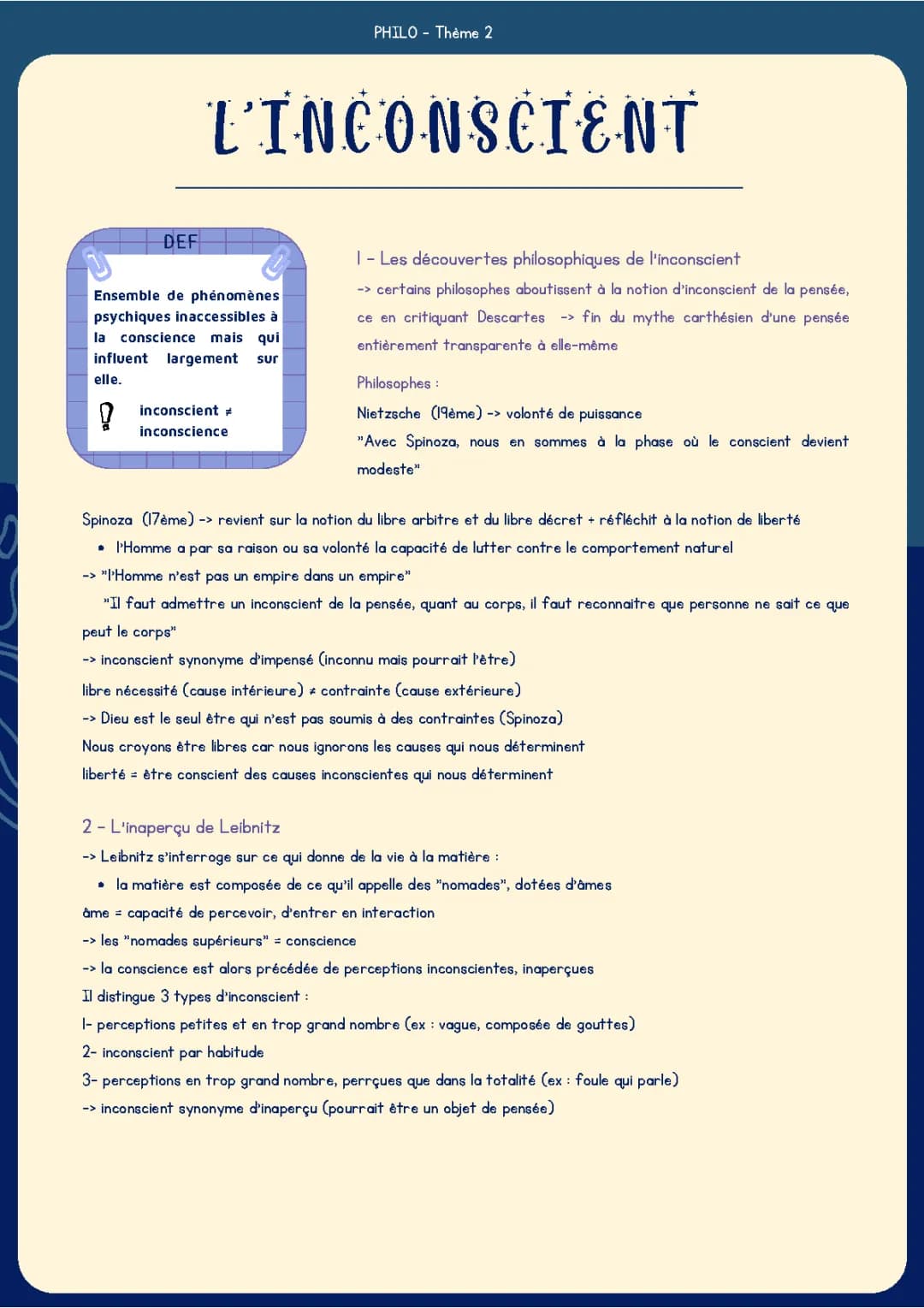 Tout sur l'Inconscient: Freud, Leibniz, et Plus - PDF Inclus