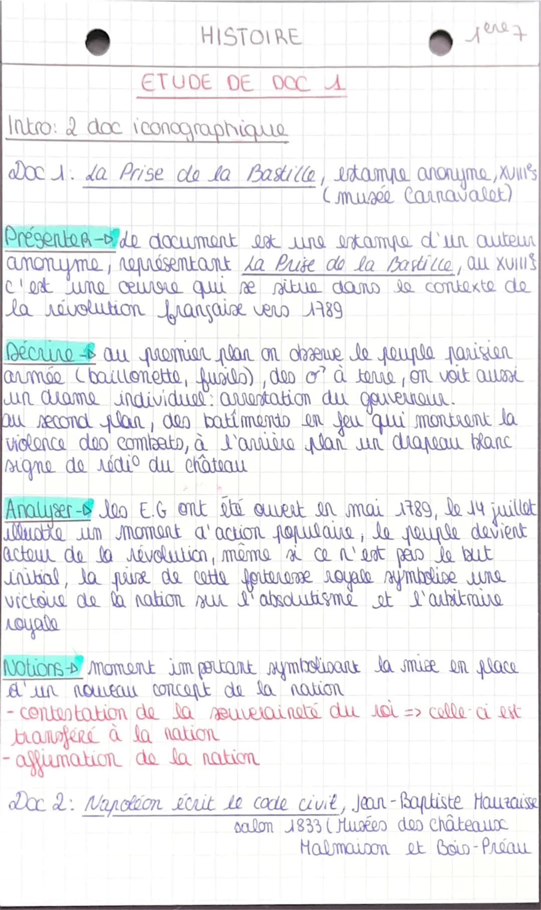 HISTOIRE
ETUDE DE DCC
јелез
Intro: 2 doc iconographique
Doc 1. La Prise de la Bastille, exampe anonyme, XVII's
(musée Carnavalet)
PresenteR-