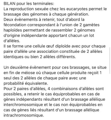 Know Chapitre 2 : Les conséquences génétiques de la reproduction sexuée  thumbnail