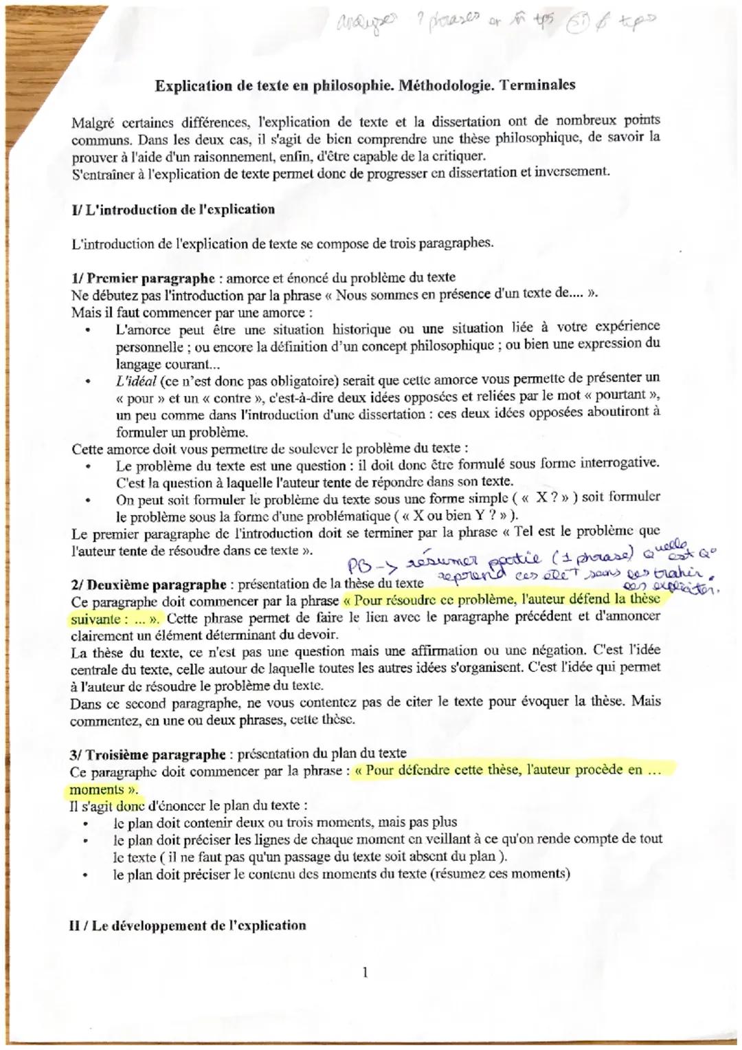 andyser 2 phorases or in tpos Enf tipo

Explication de texte en philosophie. Méthodologie. Terminales

Malgré certaines différences, l'expli