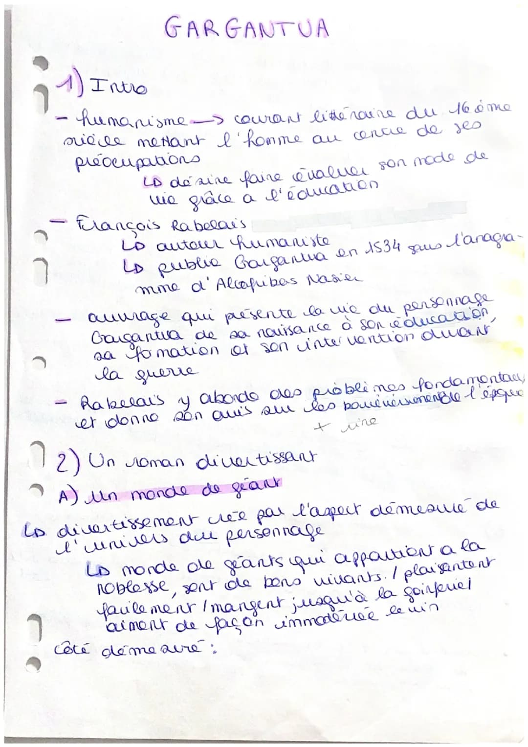 1) Intro
1
-> courant littéraire du 160me
sicile mettant l'homme au centre de ses
preocupations
LD désire faire évaluer son mode de
nie grâc