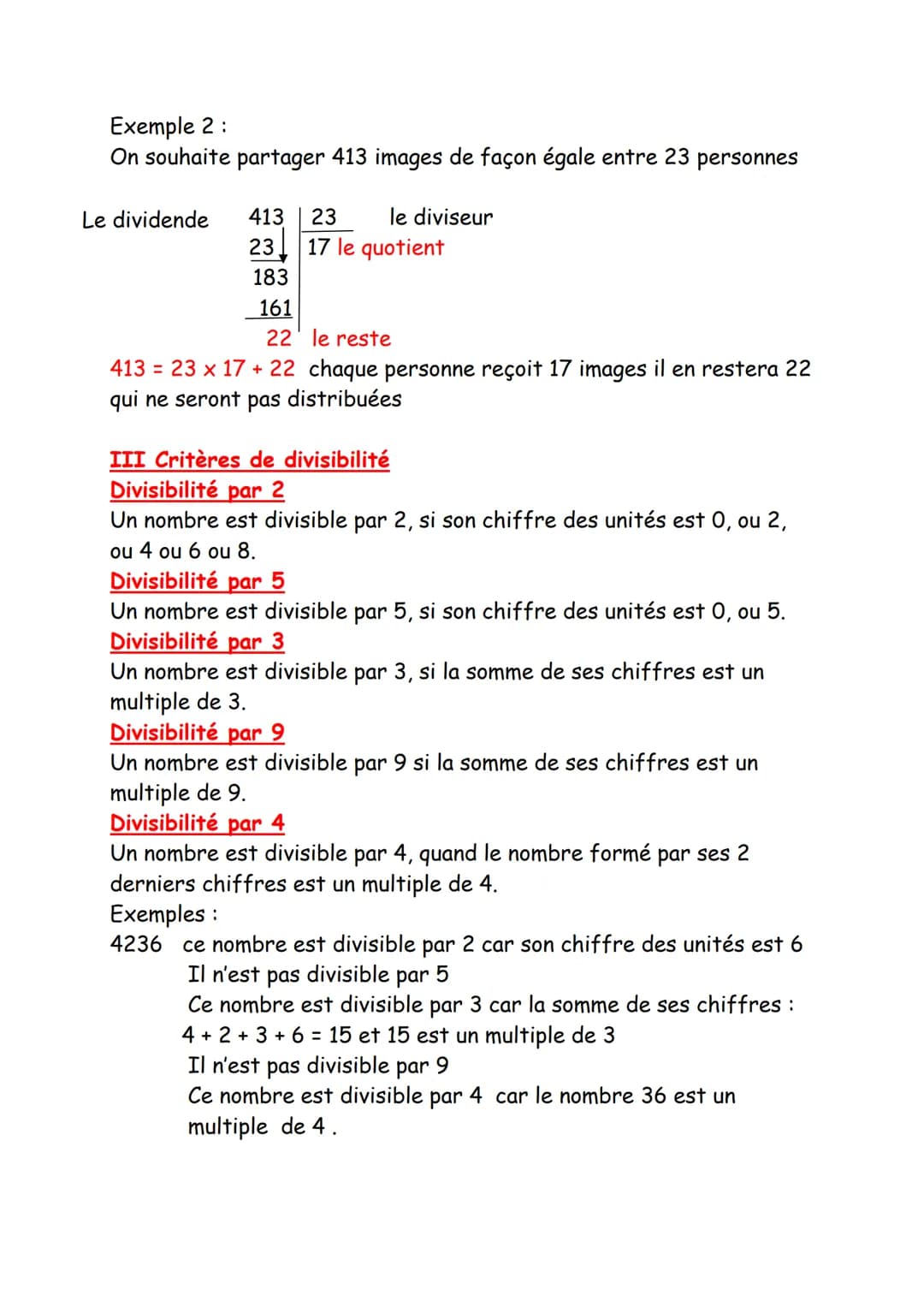 I Division par 10 :100 ;1000. par 0,1, 0,01; 0,001...
Règle 1: Diviser un nombre par 10; par 100 ;par 1000... revient à
le multiplier par 0,