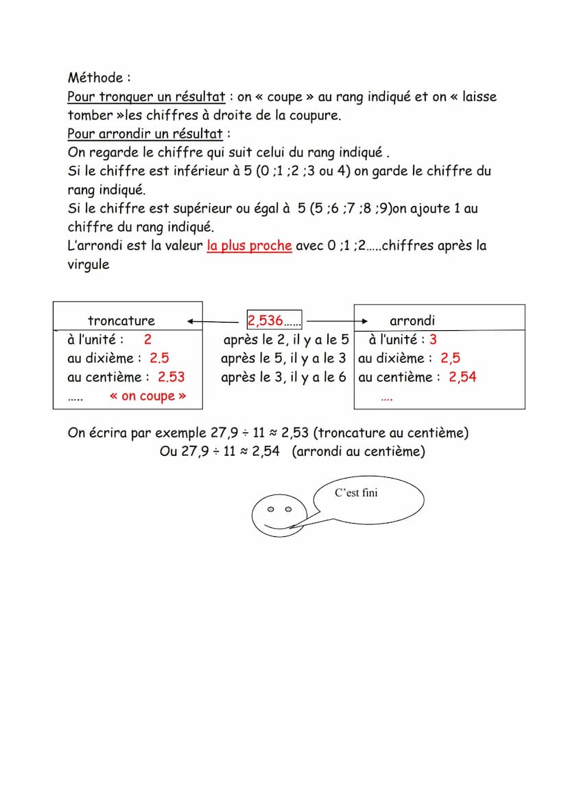 I Division par 10 :100 ;1000. par 0,1, 0,01; 0,001...
Règle 1: Diviser un nombre par 10; par 100 ;par 1000... revient à
le multiplier par 0,