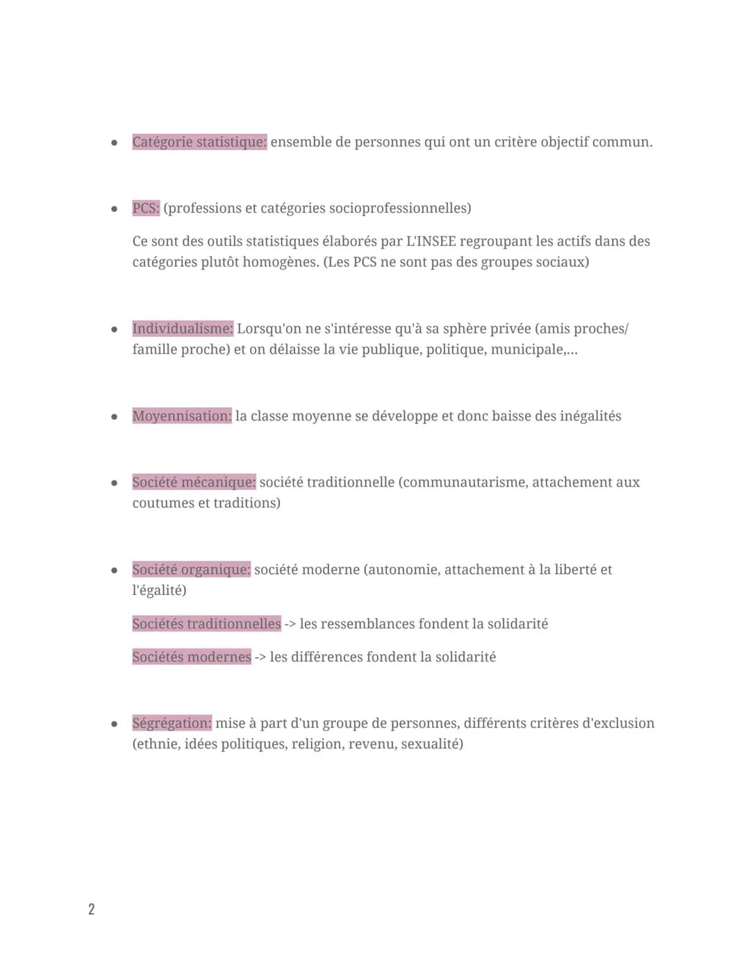 CHAPITRES
SES PREMIÈRE
Comment se construisent et évoluent les liens sociaux ?
1
Sociologie
RÉVISIONS
● Lien social selon Serge Paugam: ense