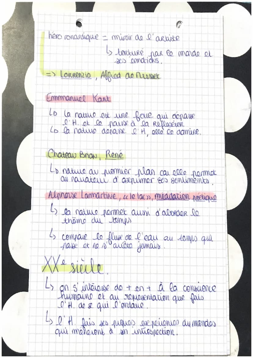 HLP
Les expressions de la sensibilité
Rousseau, La Navelle Helase
Gouthe, Les Souffianies du jeunes Werther
2s précurseur du Romantisme
L
1
