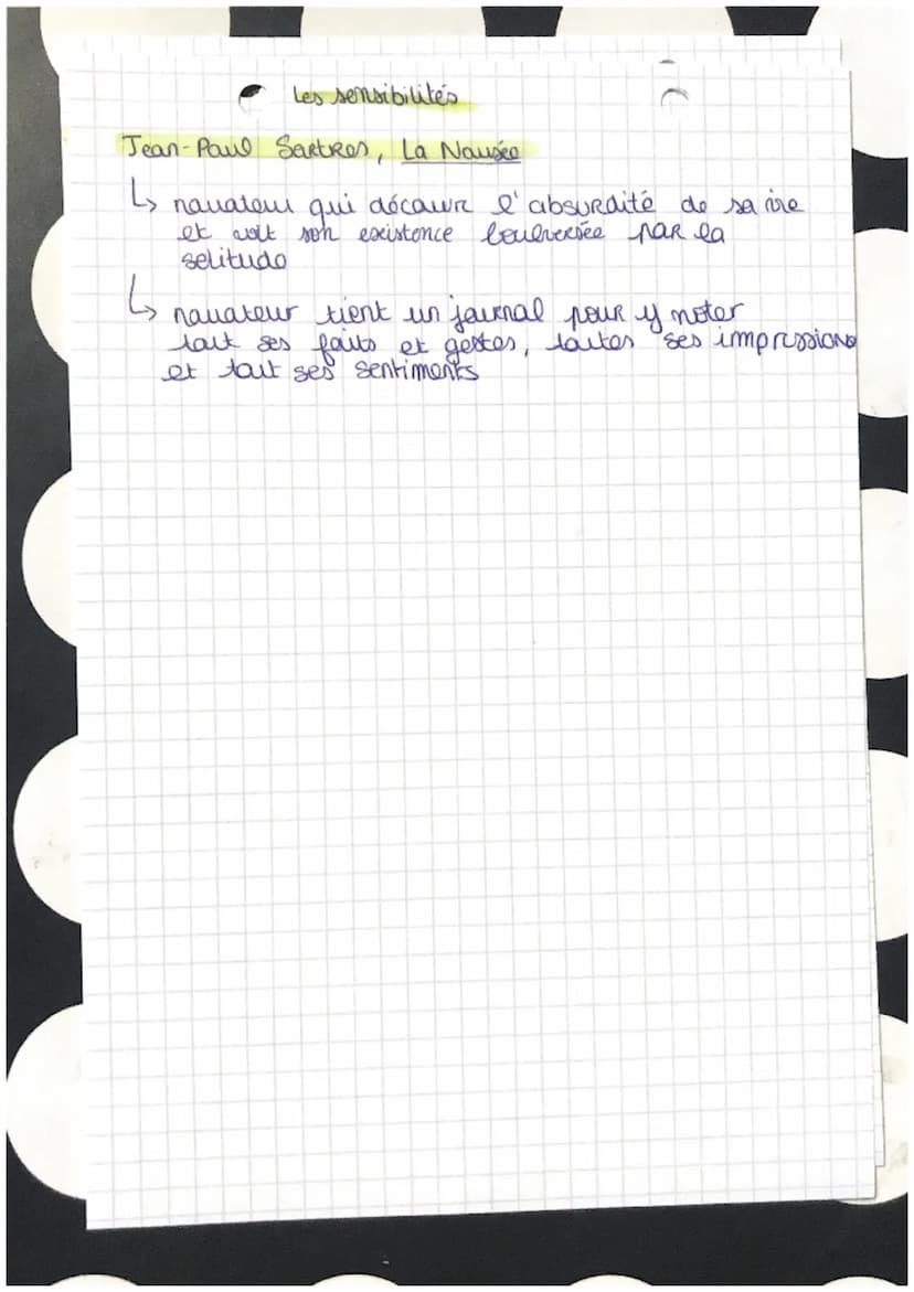 HLP
Les expressions de la sensibilité
Rousseau, La Navelle Helase
Gouthe, Les Souffianies du jeunes Werther
2s précurseur du Romantisme
L
1
