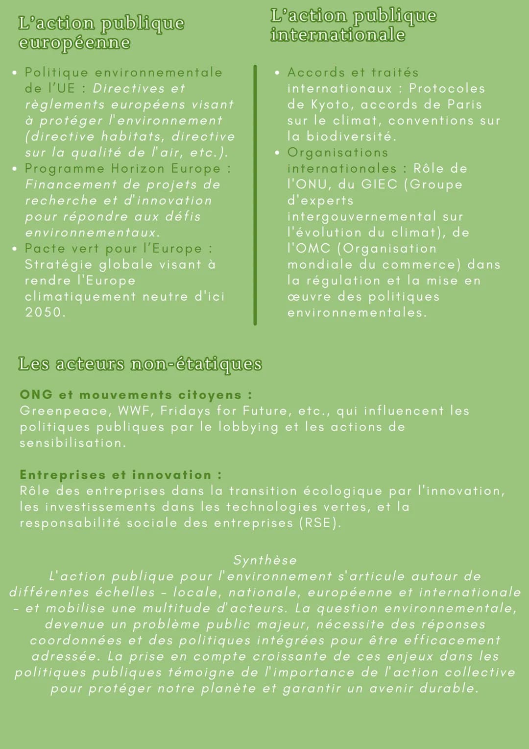 ENVIRONNEMENT
Définition
K
-
L'environnement regroupe toutes les ressources
de la planète, renouvelables et non
renouvelables. Les problèmes