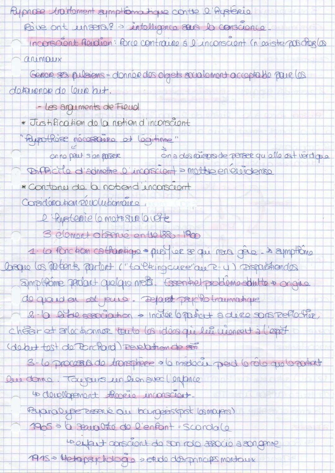 # LA CONSCIENCE & L'INCONCIENT

Inconscient Stabet scientifique Reconnu qu'au XX's

Stabut contesto + théorie a lo dimension hypothetique

i