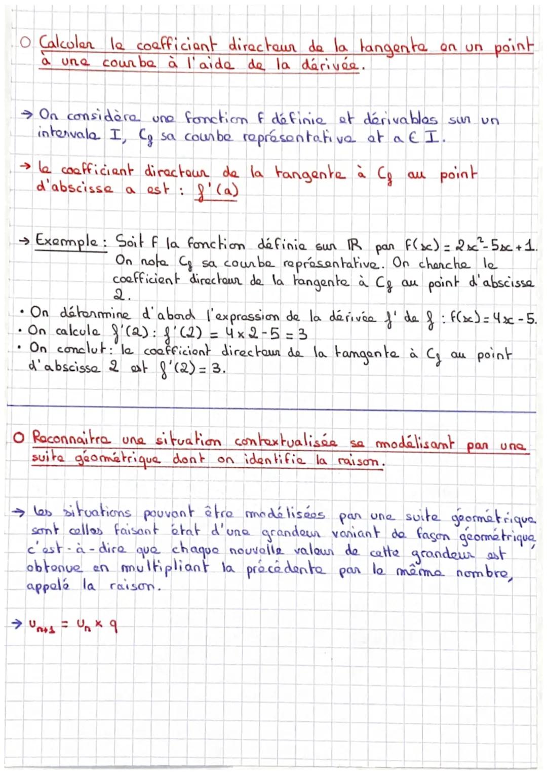 DERIVÉE D'UNE FONCTION
* Fonctions dérivées des fonctions de référence:
Fonction f
8(DC)
f (sc) = asc + b
f(x) = xc ²
f (x) = sc ³
- a
Fonct