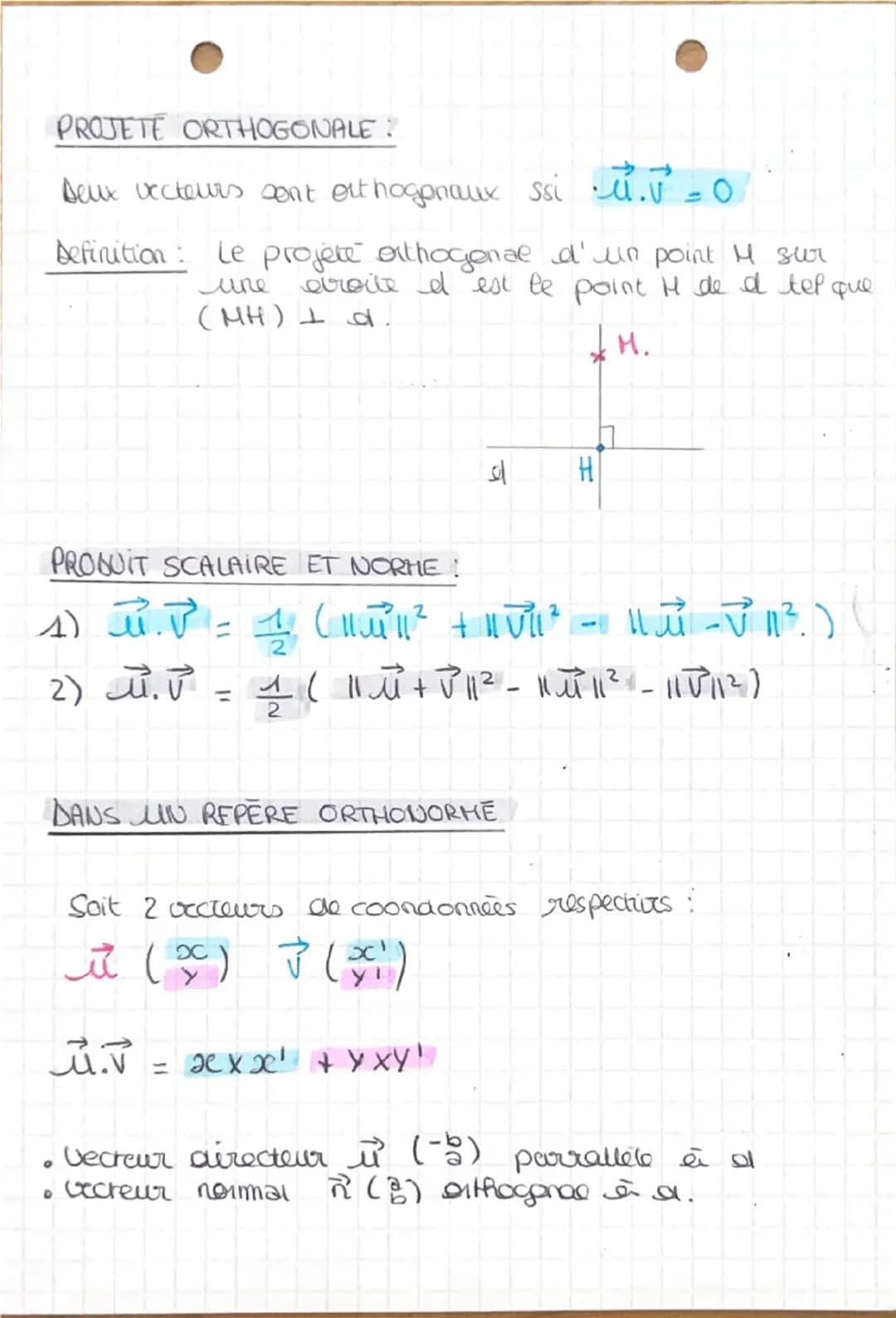 PRODUIT SCALAIRE
DEFINITION TRIGONOMETRIQUE DU P.S
soit i et v deux vecteurs du plan. On appelle
produit scabire de i et I be no reel note i