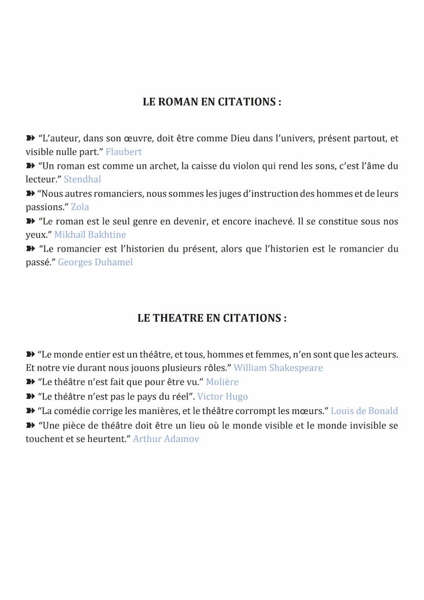 CITATIONS POUR COMMENTAIRE ET
DISSERTATION
Pour vous aider à avoir une amorce démarquée des autres pour
chaque sujet d'étude
L'ARGUMENTATION