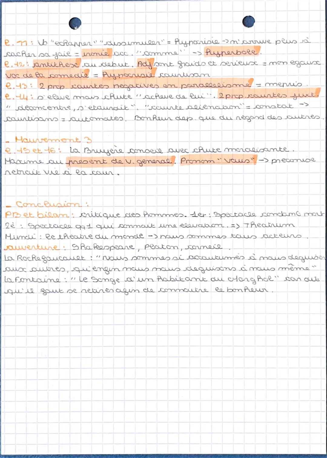 BAC
FR
LITTERATURE. 555
Texte 2: "L'Pomme Spectateur des
autres Aommes" : les caractères
-Introduction:
auteur : Jean de la Bruyère /moralis
