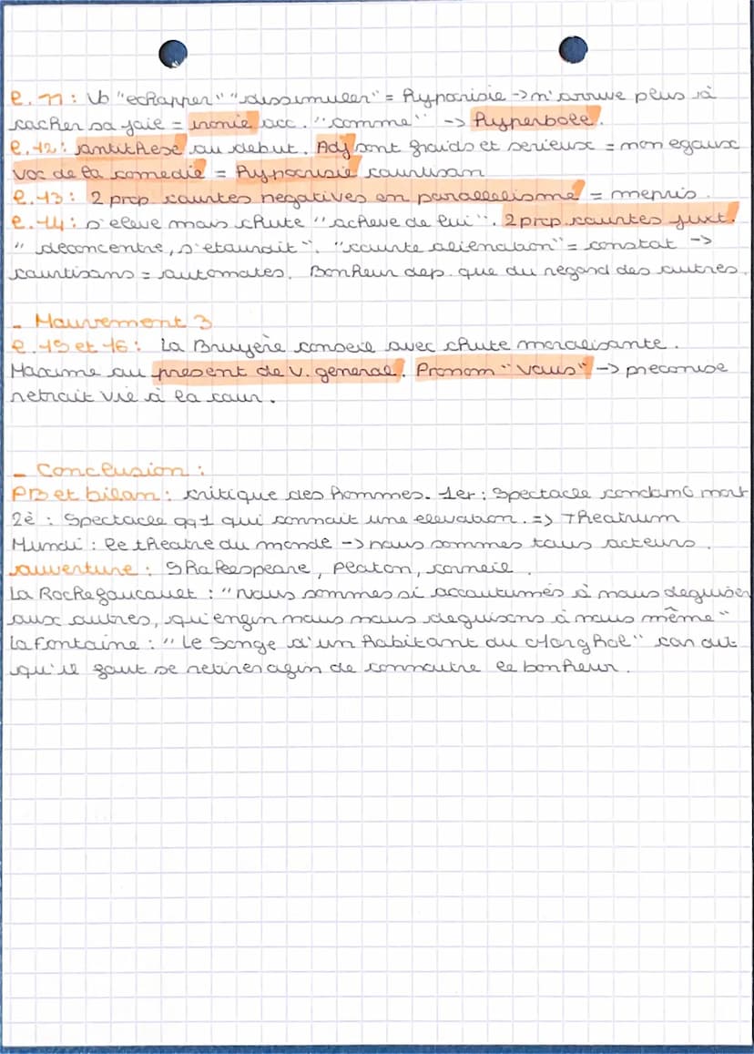 BAC
FR
LITTERATURE. 555
Texte 2: "L'Pomme Spectateur des
autres Aommes" : les caractères
-Introduction:
auteur : Jean de la Bruyère /moralis