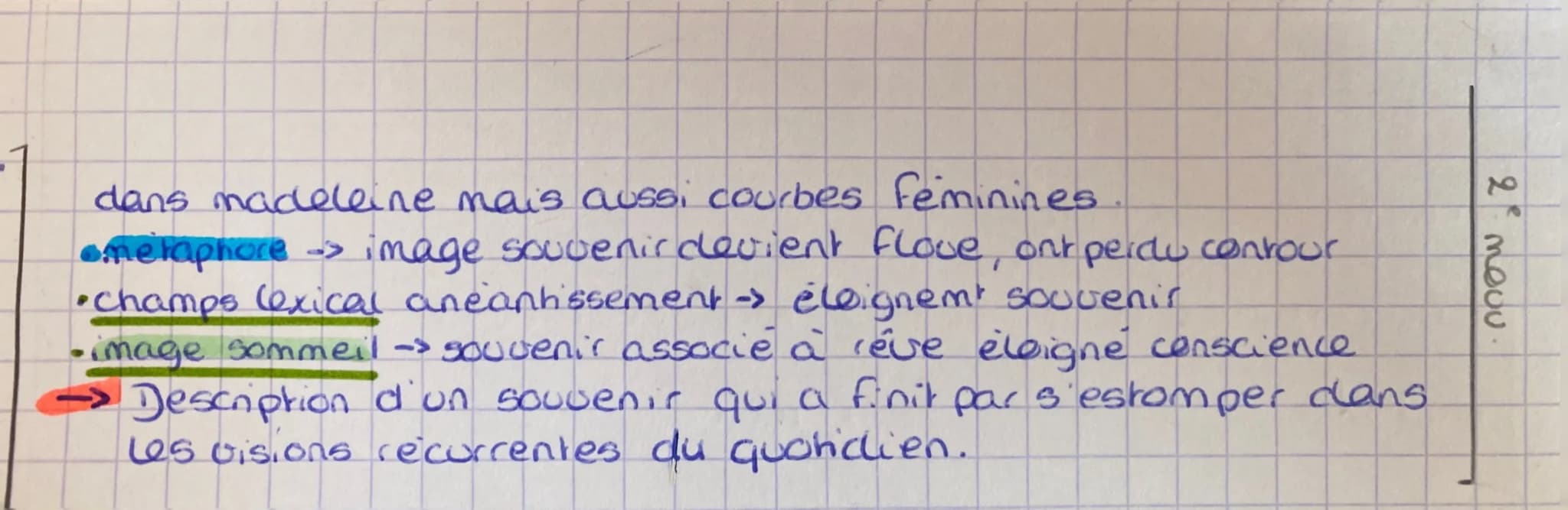 A la recherche du temps perdu
La madeleine.
Et tout d'un coup le souvenir m'est apparu. Ce goût, c'était celui du petit morceau de
madeleine