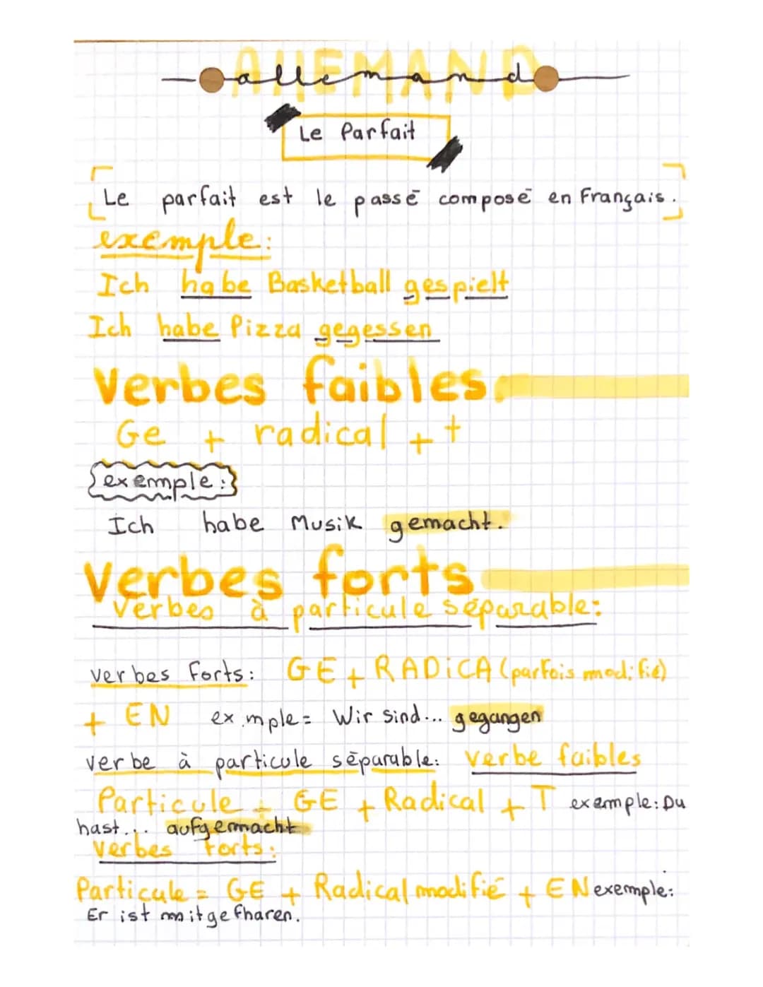 Le Parfait en Allemand: Exemples et Exercices PDF pour les Enfants