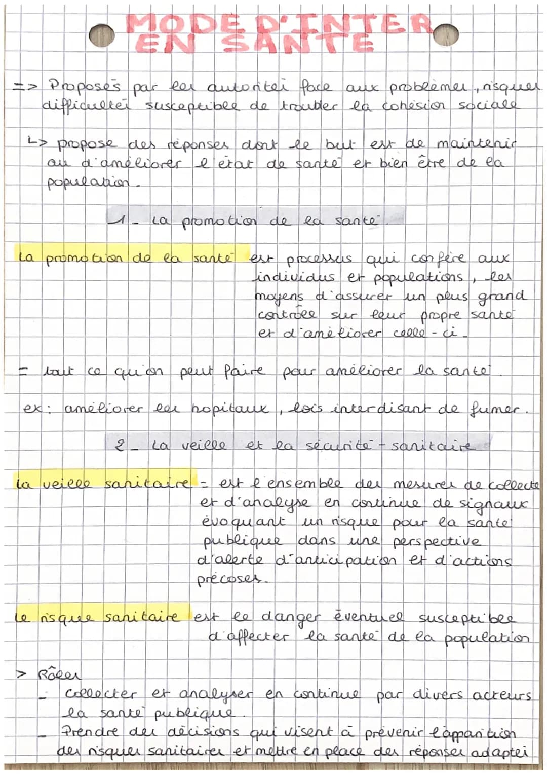 => Proposés par les autoriter face aux problemer, risquer
difficulter susceptible de troubler la cohésion sociale
L>
propose des réponses do