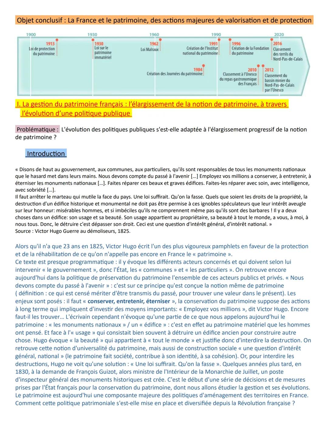 Thème 3 : Identifier, protéger et valoriser le patrimoine : enjeux géopolitiques
Introduction : au thème 3
Introduction : La notion de patri