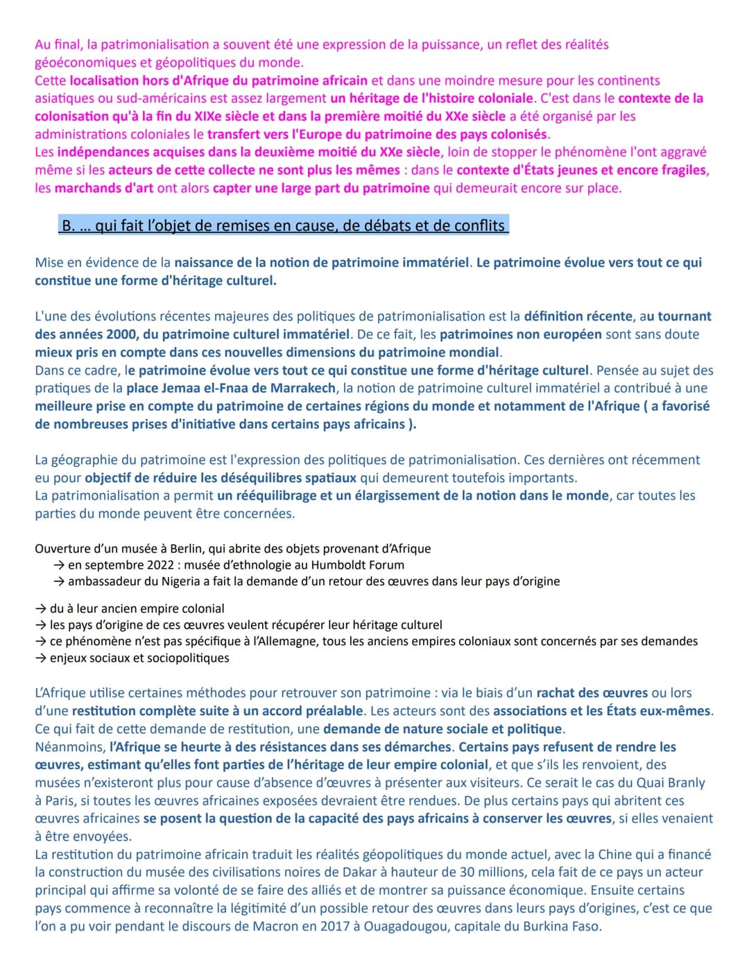 Thème 3 : Identifier, protéger et valoriser le patrimoine : enjeux géopolitiques
Introduction : au thème 3
Introduction : La notion de patri