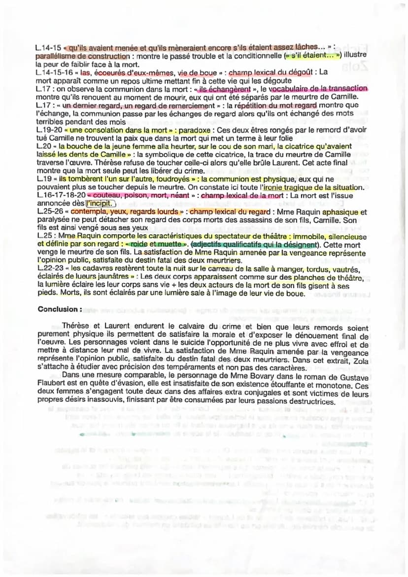 Les amants entrent en communion dans line deur
12 mort permettant de satisfaire la les
congeance et la moinle
LAST S
= prop. oub. relative
À
