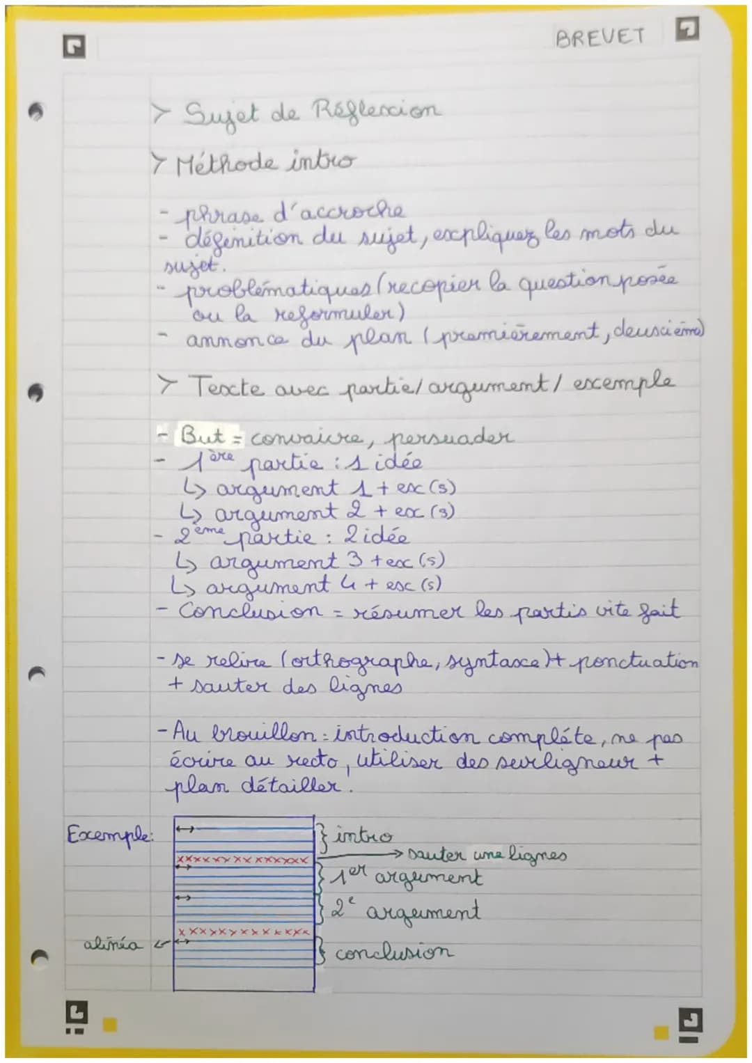 Méthode Dictée
- Bien se relire
Faire les liaisons
BREVET
- Mettre la ponctuation (point, virgule...)
-Sauter des lignes.
-Ecrire propre (po