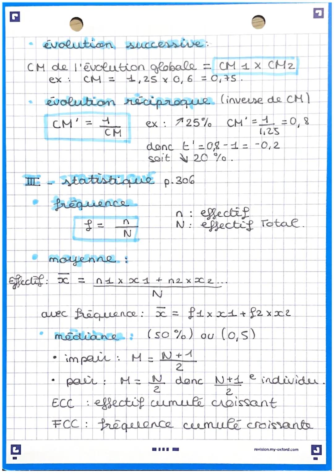 pourcentage statistique

I- proportion p 300

$P = \frac{n}{N}$

*   n = l'effectif de sous-population
*   N = 1'effectif de la population

