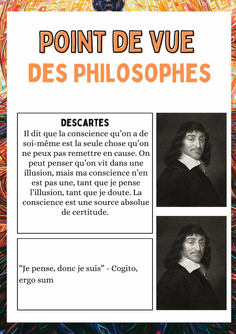 LA CONSCIENCE
3 TYPES DE CONSCIENCE
Conscience spontanée :
Être en éveil - L'animal
possède aussi cette
conscience
Conscience réfléchi :
Je 